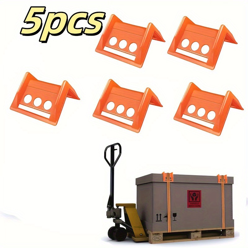 E-shop 5er-Set Cargo-Eckenschutz aus Kunststoff - Robuste Schilde für den Transport - Kollisions- und Kratzfest, die Ladungssicherheit - für Versand,