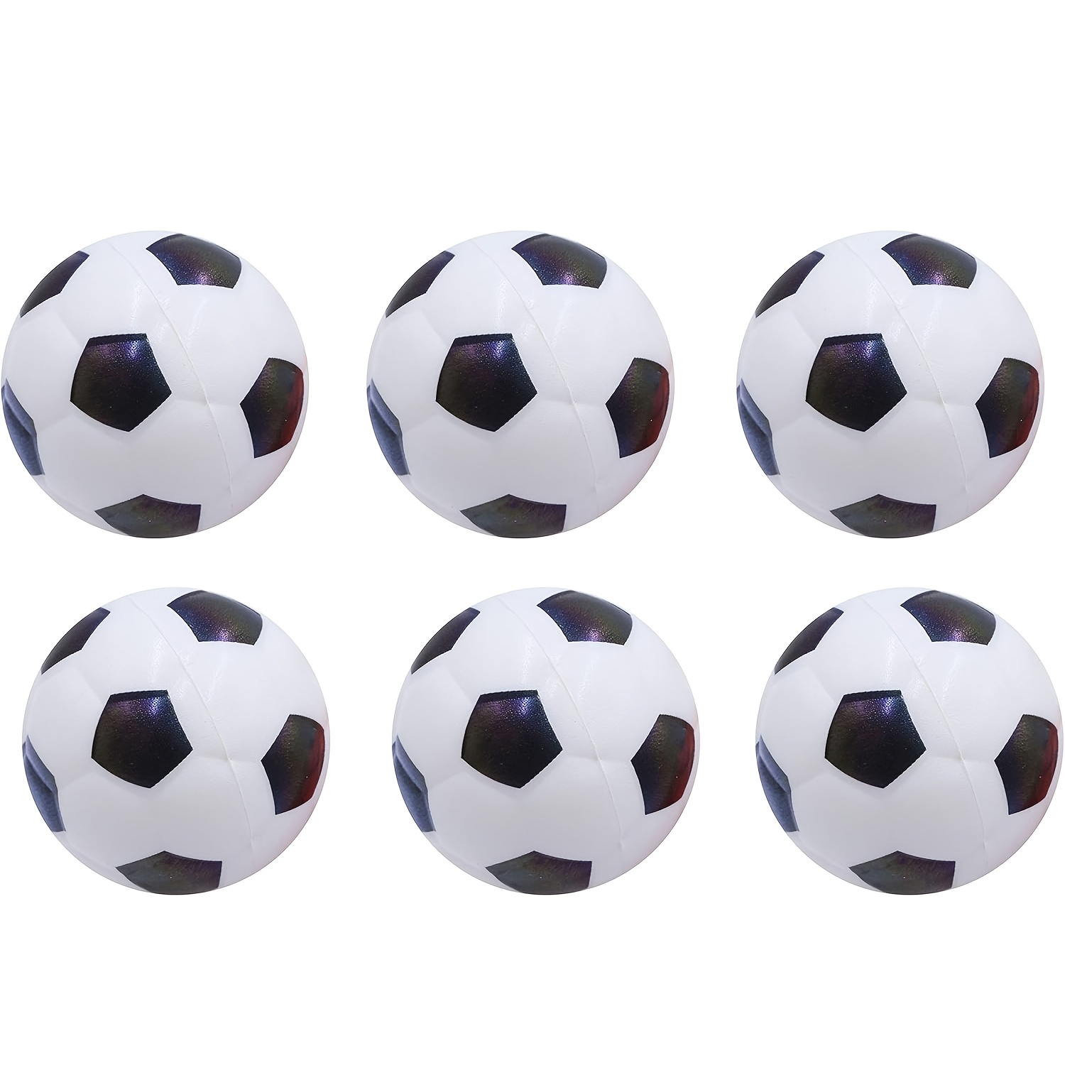 6 Pack Mini Soccer Stress Balls, 1.6 Inch Small Foam For Kids Adults, Soft Squeeze Soccer Balls For Relax, Anxiety, Party Favors, Classroom Prizes, Goodie Bags Stuffers