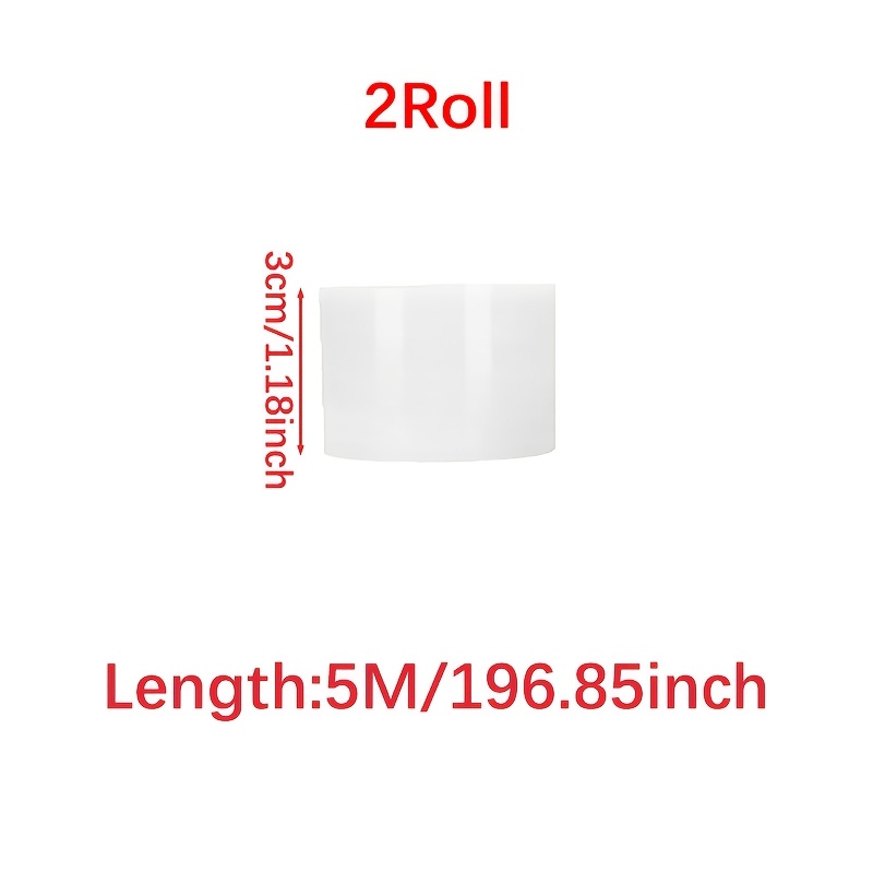 TEMU 2rolls 5m/196inch Transparent Caulk Strip Self-adhesive Caulk Tape Caulk Sealing Tape Kitchen Countertops, Sinks, Bathtubs, Bathroom Showers,