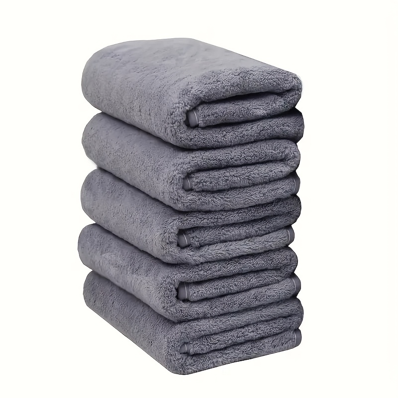 TEMU Lot de 5/10 pièces de serviettes et chiffons de nettoyage en microfibre - Convient pour , de bain, la voiture, de compagnie | Serviettes super