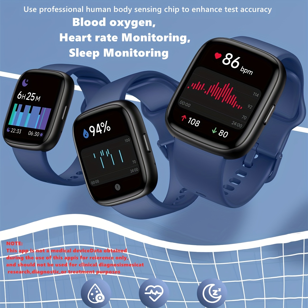 1pc Male And Female Smartwatch with Built-In Alexa, Wireless Answering/Making of Calls, 1.83-Inch High-Definition Touch Screen Fitness Tracking, Over 100 Exercise Modes, Dial, Sleep Step Monitoring, Compatible with Android And for Iphone