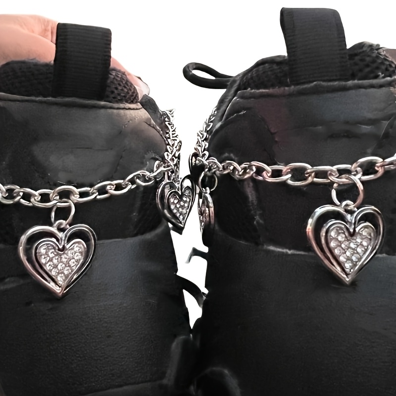 

2pcs Drop Pendant Chain Boots Chain, Iron Material, Double ()