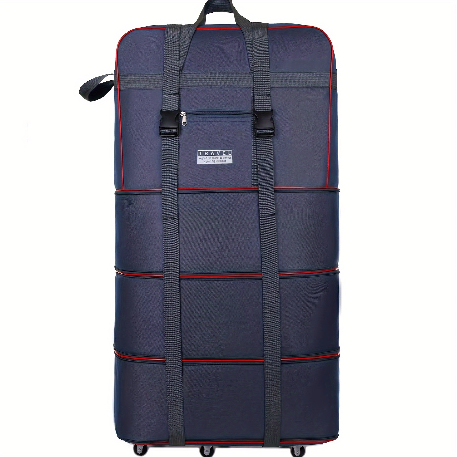 foldable wheeled travel duffel bag extra large expandable - Temu