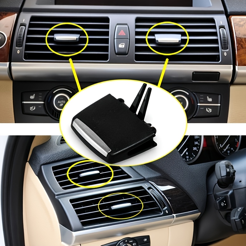 TEMU Kit di riparazione con clip a linguetta per bocchetta di aerazione del condizionatore A/ anteriore/posteriore, 1 pz, per BMW X5 E70 X6 E71