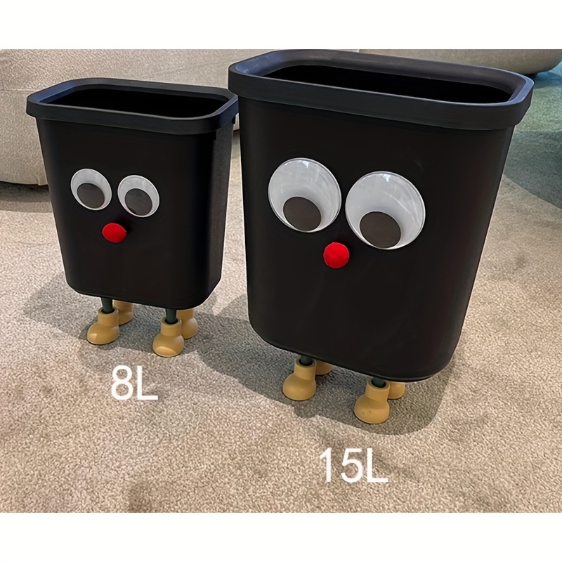 TEMU Trash Can Plastic Trash Can Large Large Trash Can Bedroom