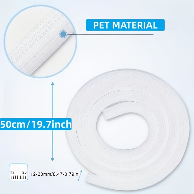 TEMU Guaina Intrecciata da 1,6 Piedi, di Protezione per Cavi - Guaina Divisa per Cavi di Alimentazione, Audio/Video - per pz Desktop, TV, Gestione