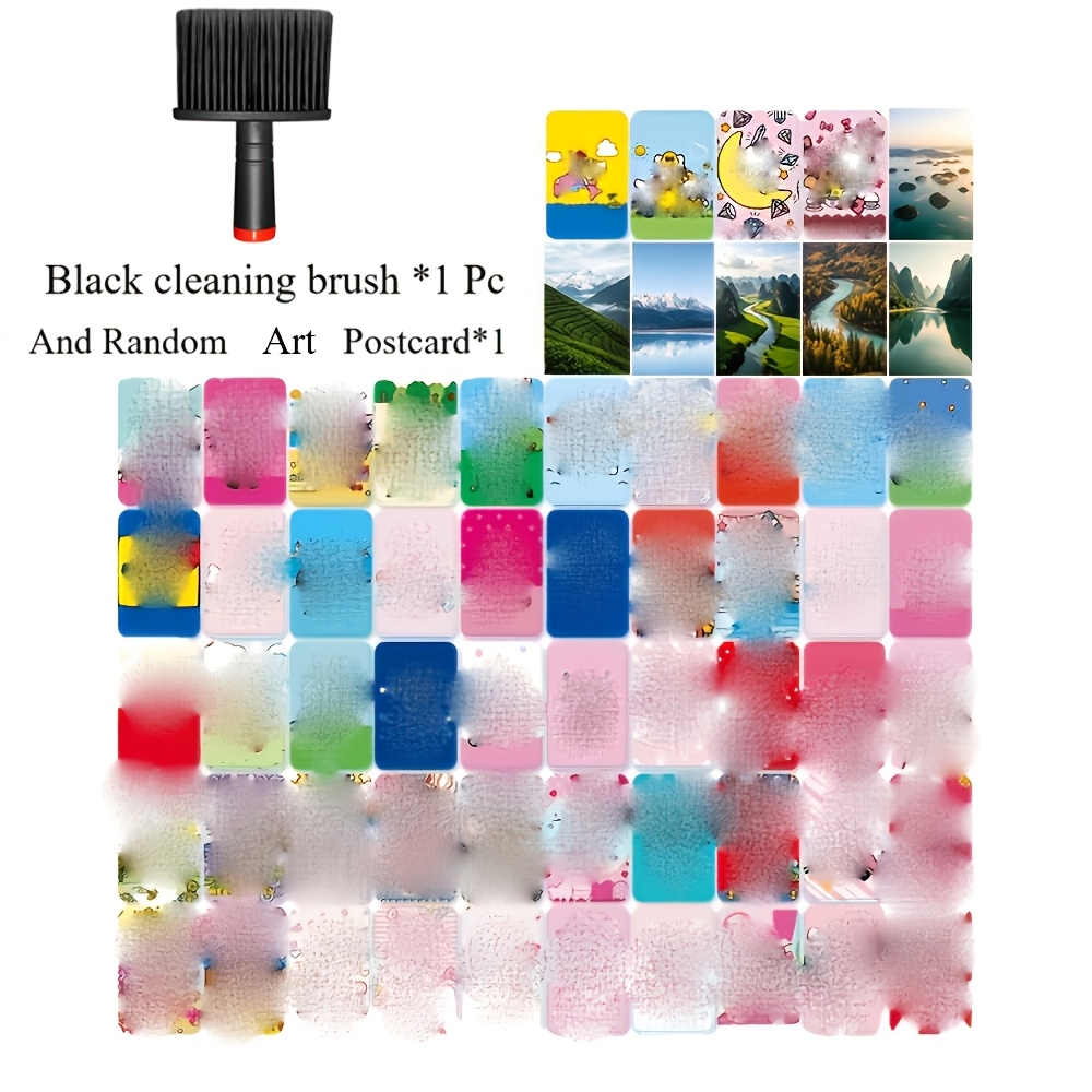 TEMU Soft Nylon Bristle Cleaning Brush, Professional Hairdresser Neck Duster, Multifunctional Hair Salon And Household Cleaning Brush, Car Interior