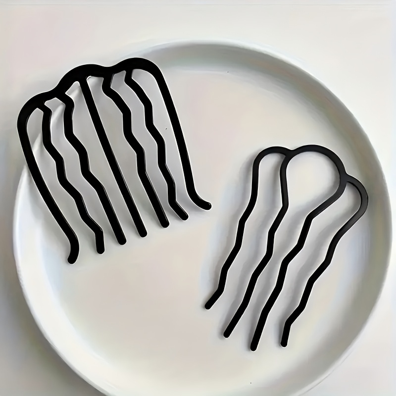 2pcs -tooth And Four-tooth Hair Styling Artifact, Plug-in Comb Bun, Easy Temperament Hairpin, Hair Clip, Hairpin Headwear