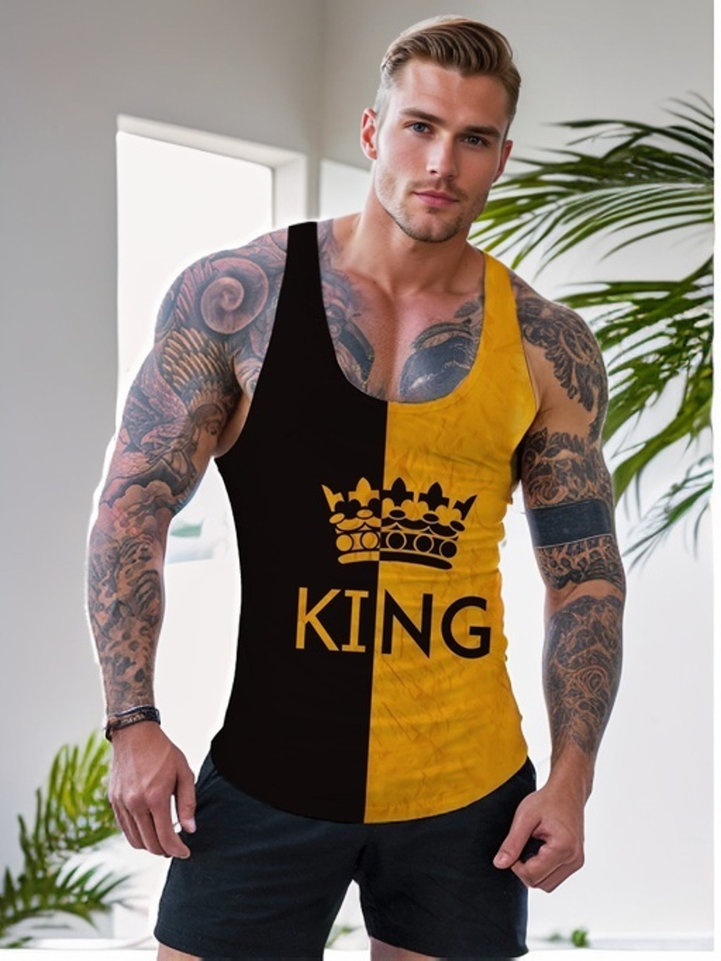 Gym King Established Relaxed Jogger - Black/White – GYM KING