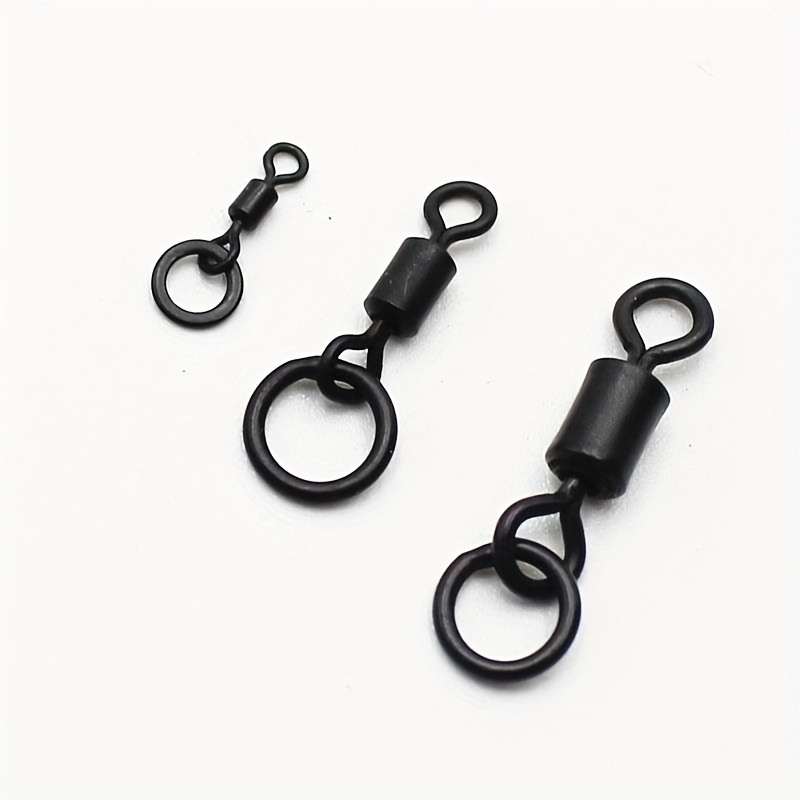 

20pcs Aluminum Alloy Swivel Rings For Carp Fishing Rigs, Hair Ronnie Chod Rig Tackle Equipment Accessories