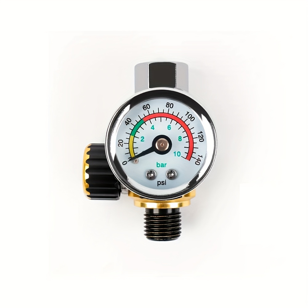 E-shop Hochleistungs-Spritzpistolen-Druckregler, Einstellbarer Druckregler, HVLP-Spritzpistolen-Druckfilterventil, Tragbarer