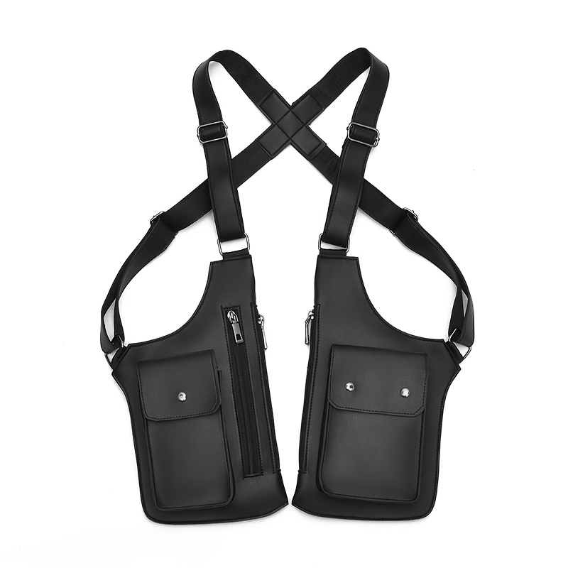 TEMU Sac de vol tactique vintage et stylé transfrontalier, sacoche bandoulière multifonctionnelle tendance style pour homme et femme, sac de gilet