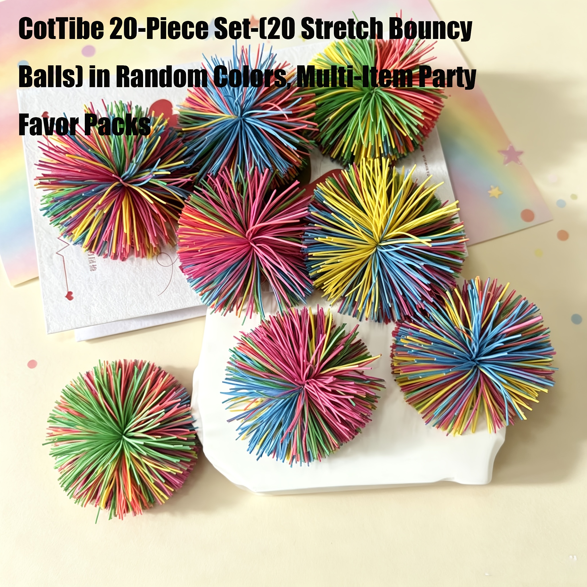 TEMU Regalo para Ella/Él, Juego de 20 piezas CotTibe (20 juguetes de broma) en colores aleatorios, paquetes de artículos variados para recuerdos de .