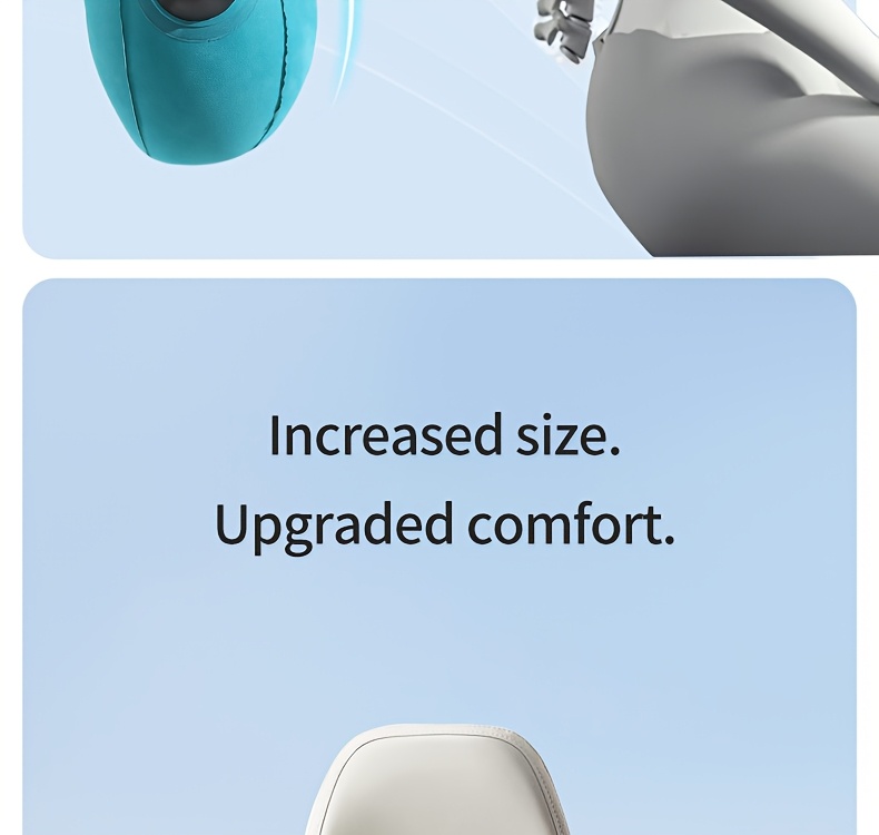 teal inflatable lumbar support pillow ergonomic   with pressure relief design for long distance flights high speed trains office use washable synthetic fiber   season   flight   accessory   design inflatable travel pillow Product details 11