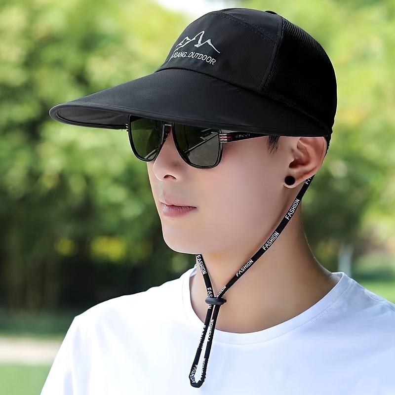 Mens Summer Outdoor Sun Protection Visor Hat Fishing Sun Hat Baseball  Breathable Quick Drying Hat - Jewelry & Accessories - Temu