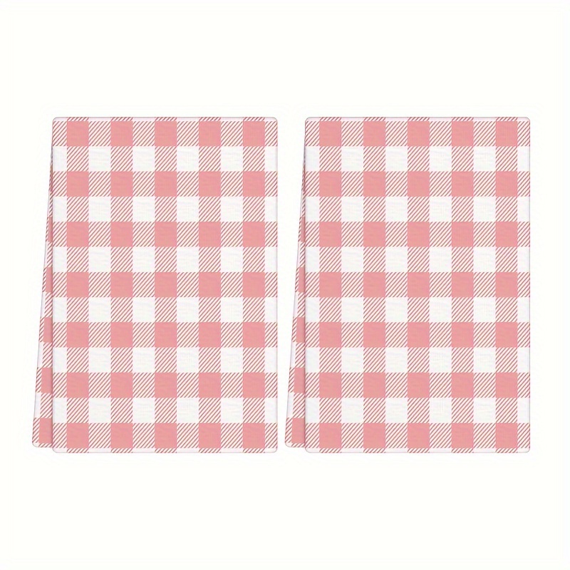 

2pcs, Kitchen Towels, Simple Pattern Dish Towels, Absorbent And Soft Tea Towel Set, Quick Drying Dish Cloths, Cleaning Supplies, Kitchen Decor