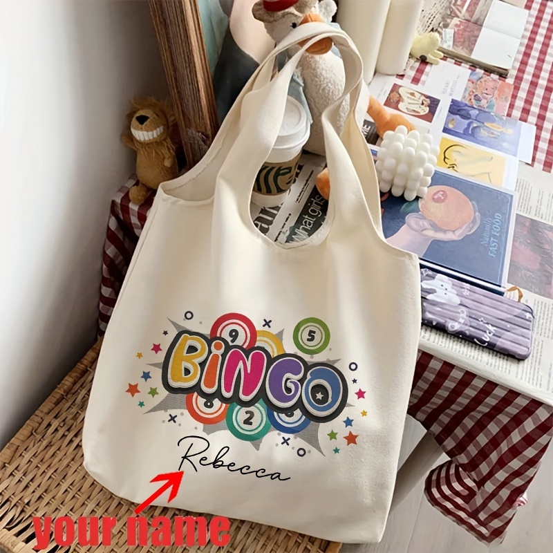 

Customizable Tote Bag - Polyester, For Books & ,