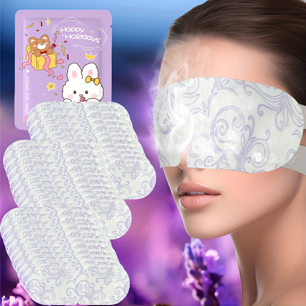 

30pcs Lavender Disposable Self-heating Masks - Hypoallergenic, -free For Types, Moisturizing & Sleep Shade Covers, Lavender, Disposable, Heating Mask, Self-heating, Travel