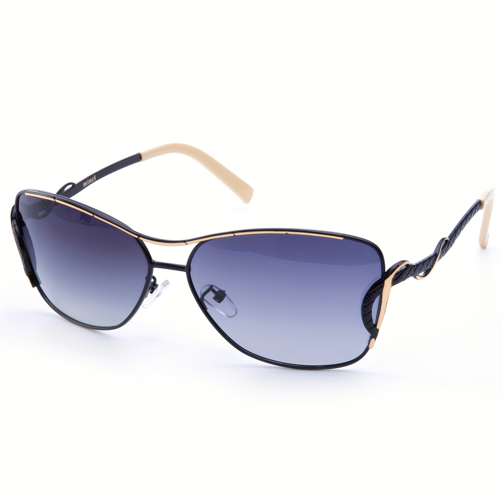 Polarized Oversized Sunglasses with UV400 Protection Plastic Frame Alvage Oversized Polarized Sunglasses for Women, Vintage Big  main image 4