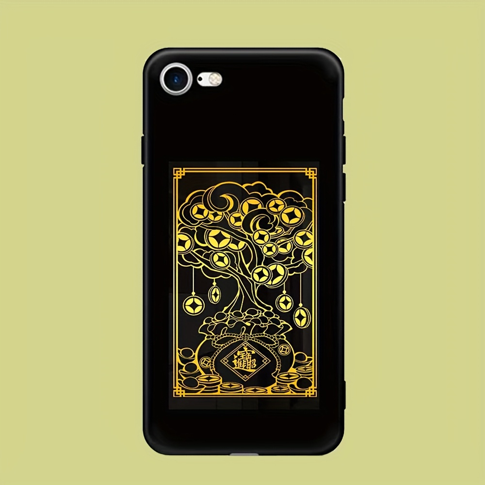 Metal Stickers, Adhesive Stickers, Wealth Accumulating Mobile Phone Stickers, Winter, New Year