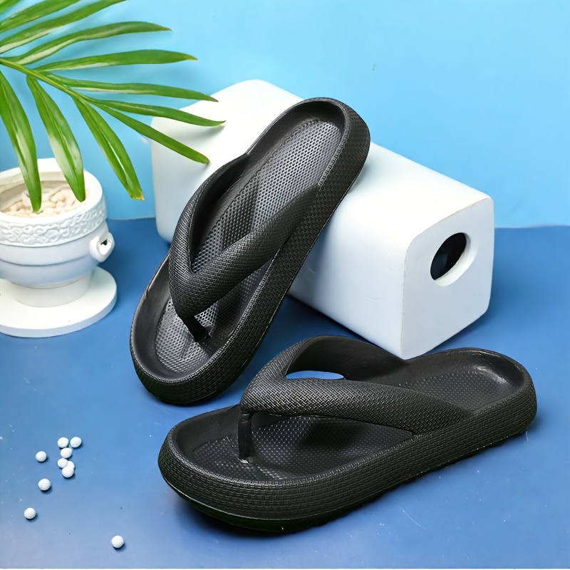 womens lightweight eva beach sandals slip on flat sole summer slippers with cushioned     beige white light grey dark grey for poolside casual outdoor wear   slipon design cushioned insole Product details 6