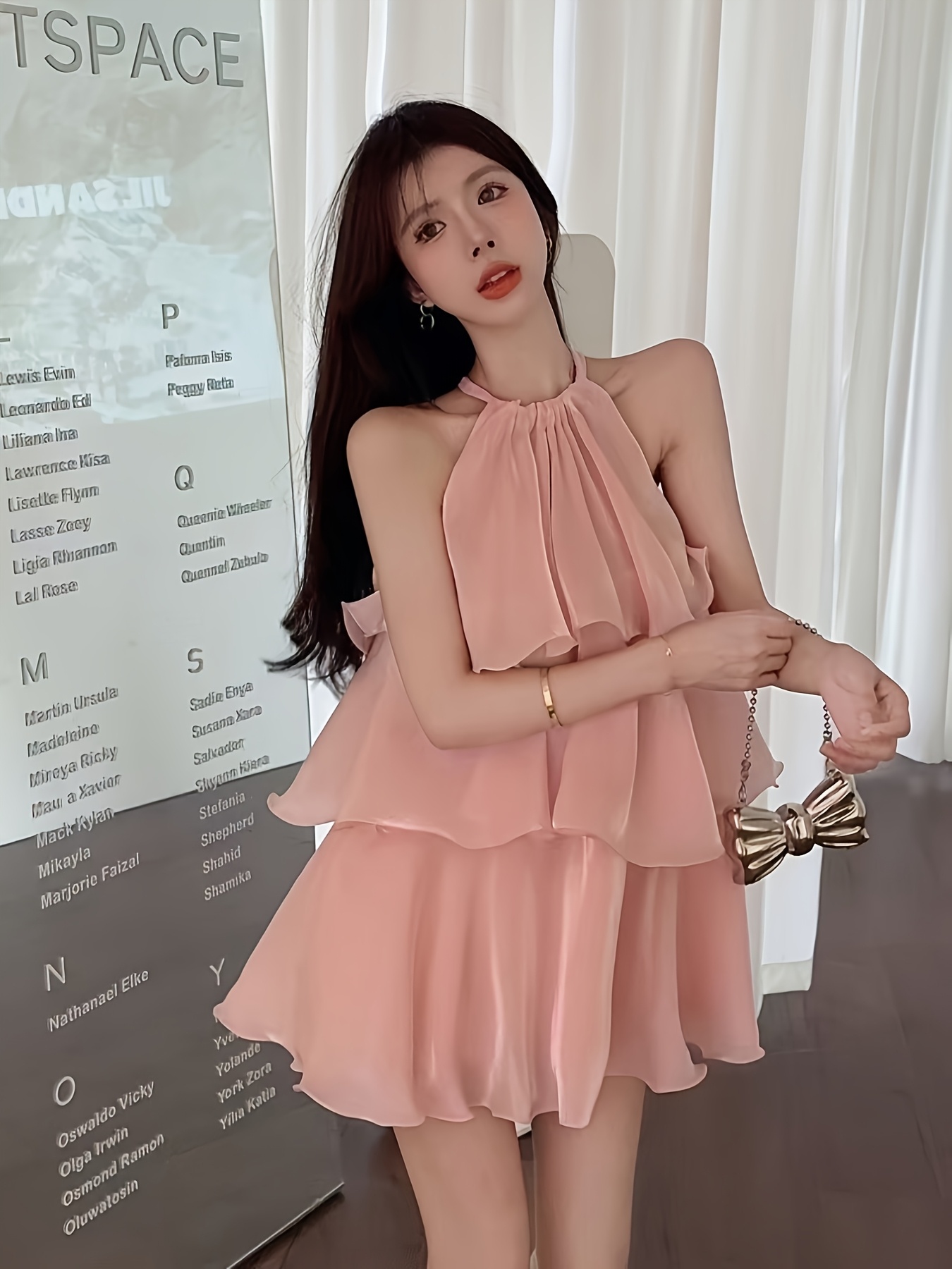 knee length dresses for ladies Black Organza Ghost Dress Medium