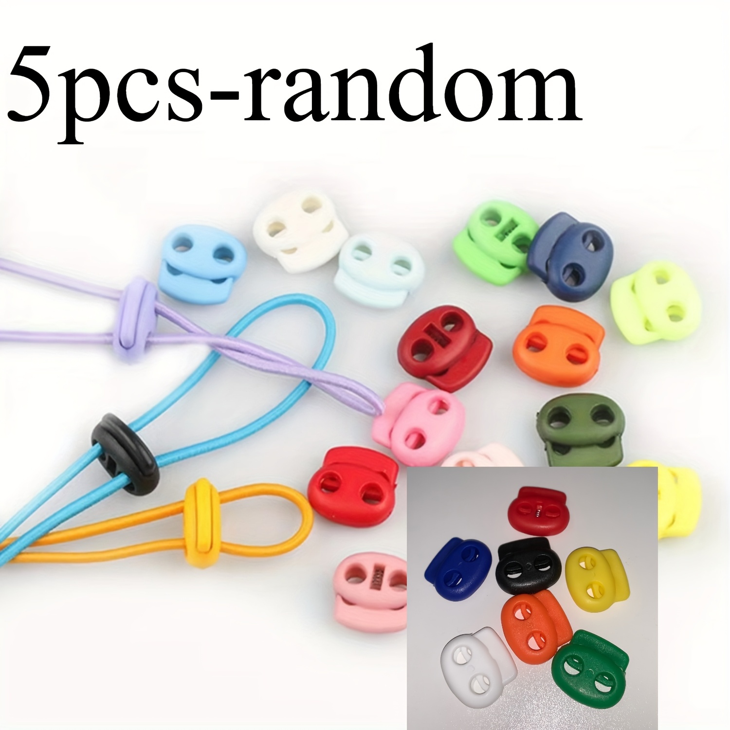 TEMU Fibbia di fissaggio multiuso da 5 pezzi a colori casuali, protezione colorata per punta - Tappo per punta per lavoro a maglia, quilting, e