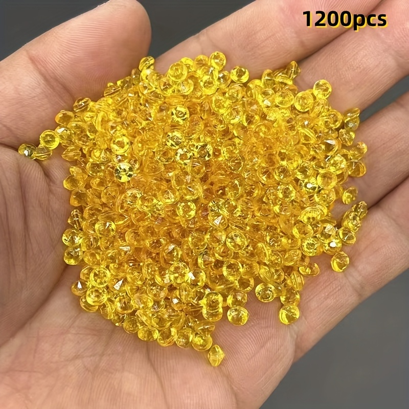 Image of 1200pcs Multicolor Crystal Confetti, Acrylic Crystal , Table Decorations, Wedding Vase Fillings, Bridal Showers, Birthday And Mother's Day Party Decorations, And Rhinestones For Craft Decorations