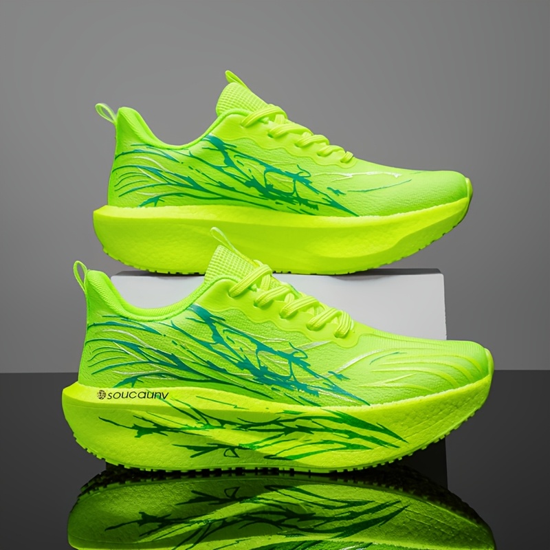 TEMU [sneakers] Men's New Running Shoes, Youth Student Carbon Plate Athletic Shoes, Racing Shoes, Soft And Comfortable Unisex Casual Running Shoes,