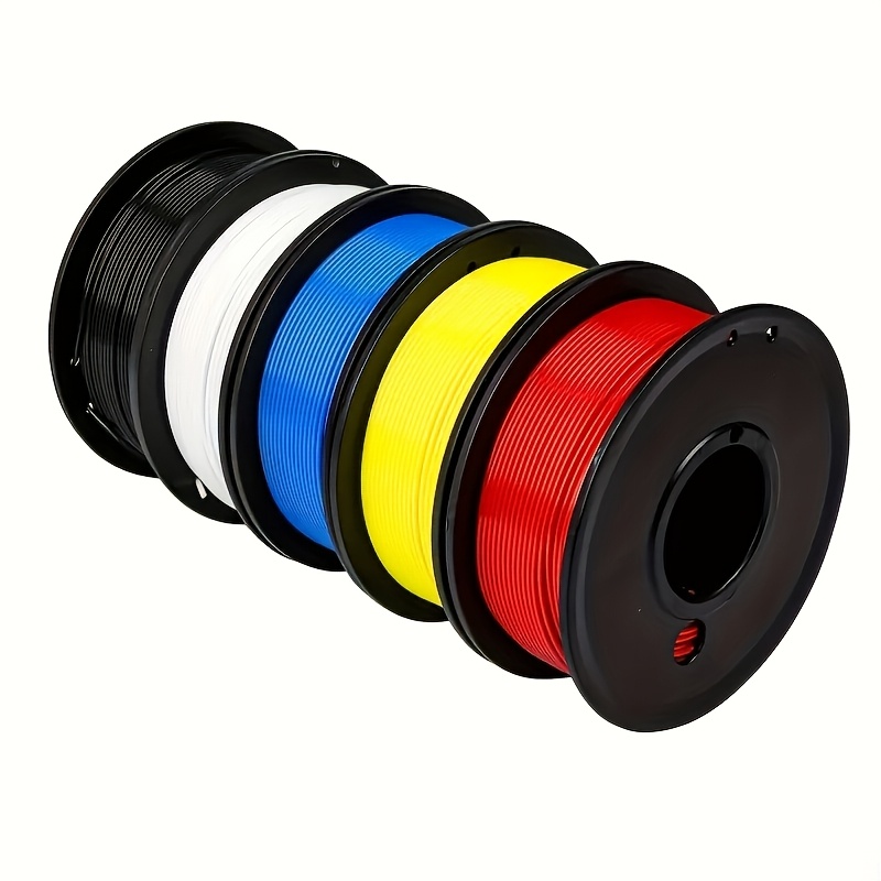 

5-pack Pla 3d Printer Filament, 1.75mm, 2.76lb Total, Precision +/- 0.02mm, Assorted Colors, Vacuum Sealed, Compatible With Most Fdm 3d Printers, 5 Spools