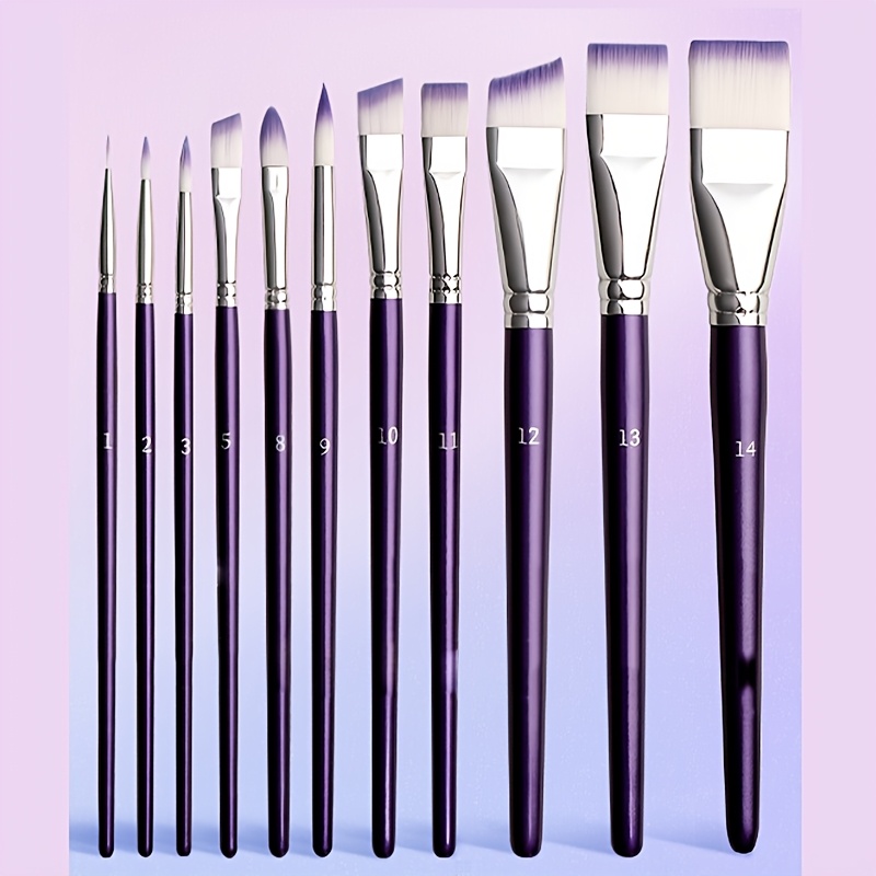 TEMU 11pcs Colored Pen Face Painting Set Embossing Pen Outlining Pen Comb Colored Pen Water Powder Watercolor Brush Makeup Pen