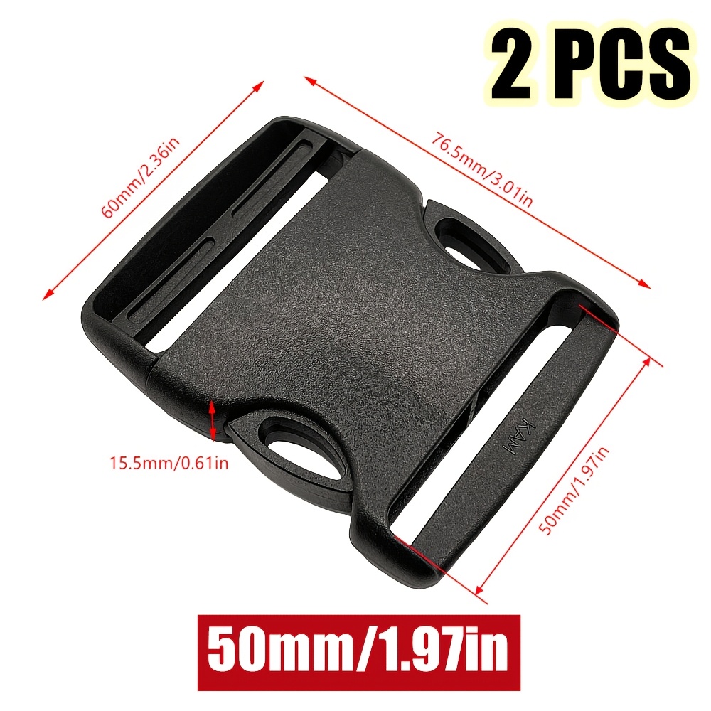 2pcs Adjustable Side Release Detach Buckles for Backpack Straps