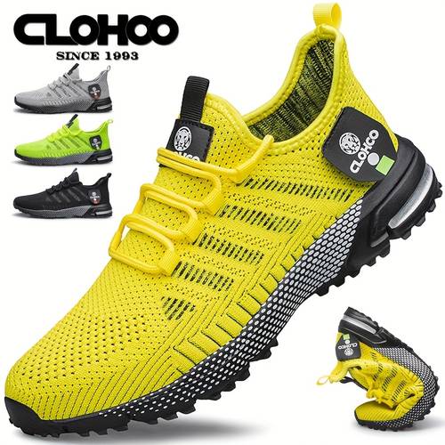 mens breathable sneakers suitable for hiking lightweight low top lace up shoes with cushioned eva sole minimalist sportswear for camping wear year round casual athletic footwear