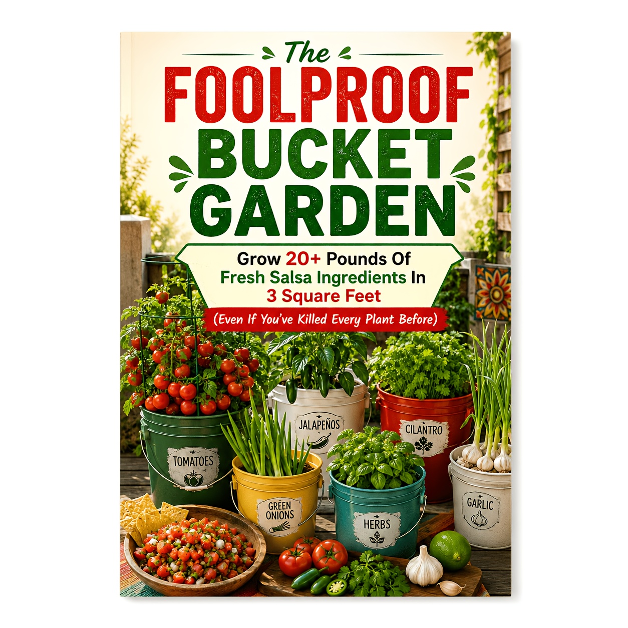 TEMU The Foolproof Bucket Garden: Grow 20+ Pounds Of Fresh Salsa Ingredients In 3 Square Feet (even If You've Killed Every Plant Before)