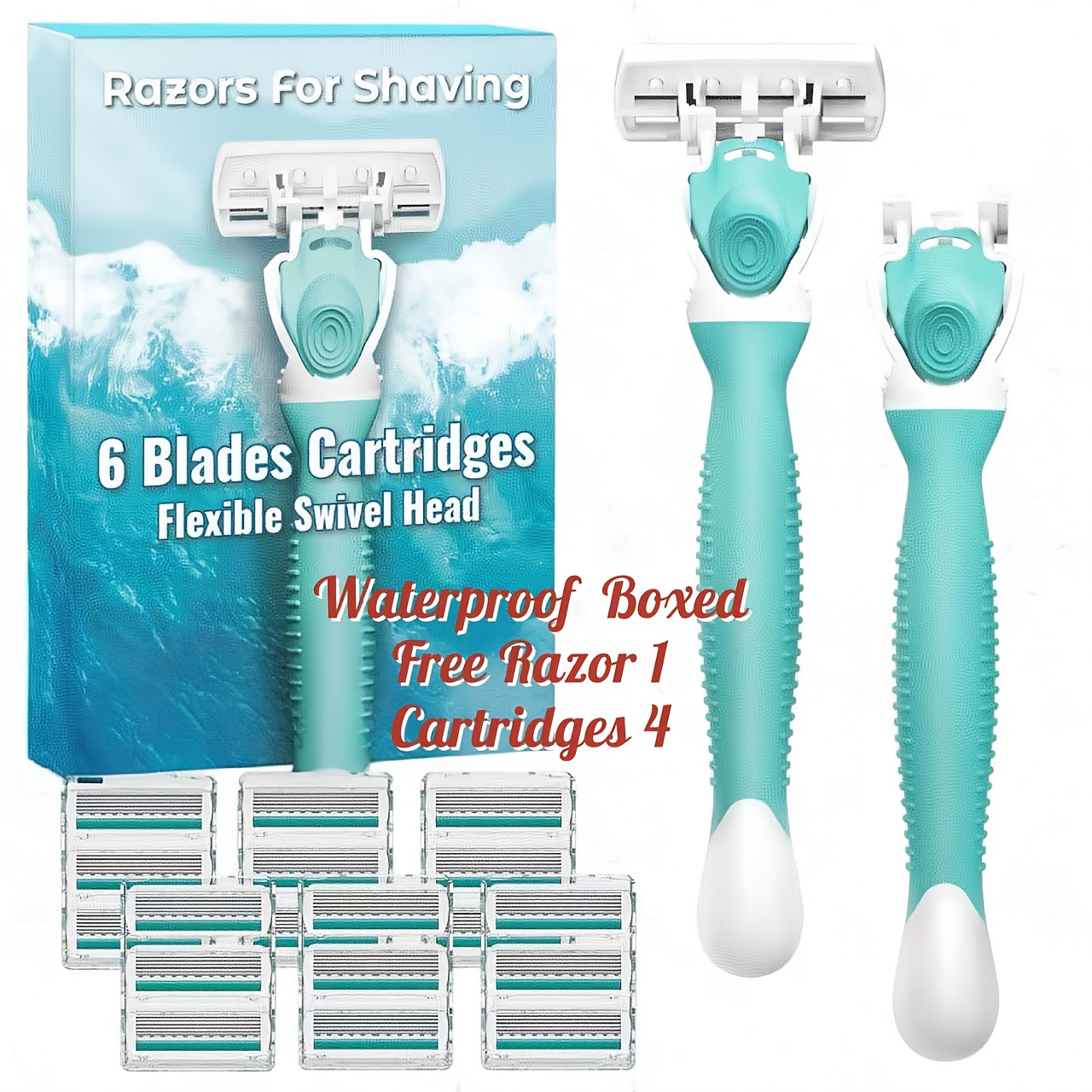 Travel Kit, 6-layer Manual Body Hair Razor - Safety Shaver, Bikini Trimmer, Hair Remover For Grooming, Beauty Tool