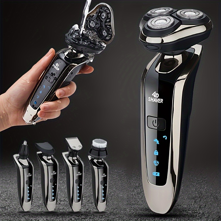 

Electric Razor For Men, Dry&wet 3d Men's Electric Shaver, Rechargeable Rotary Shaving Machines, Father's Day Gift For Father Dad Men Husband Boyfriend