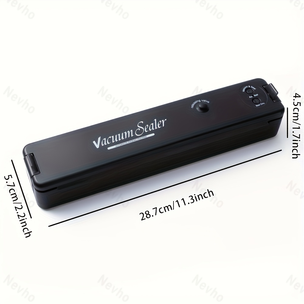 automatic vacuum sealer system for food storage 2 in 1 heat and air sealing freshness bags appliance black 220 240v uk plug vacuum sealer machine details 4