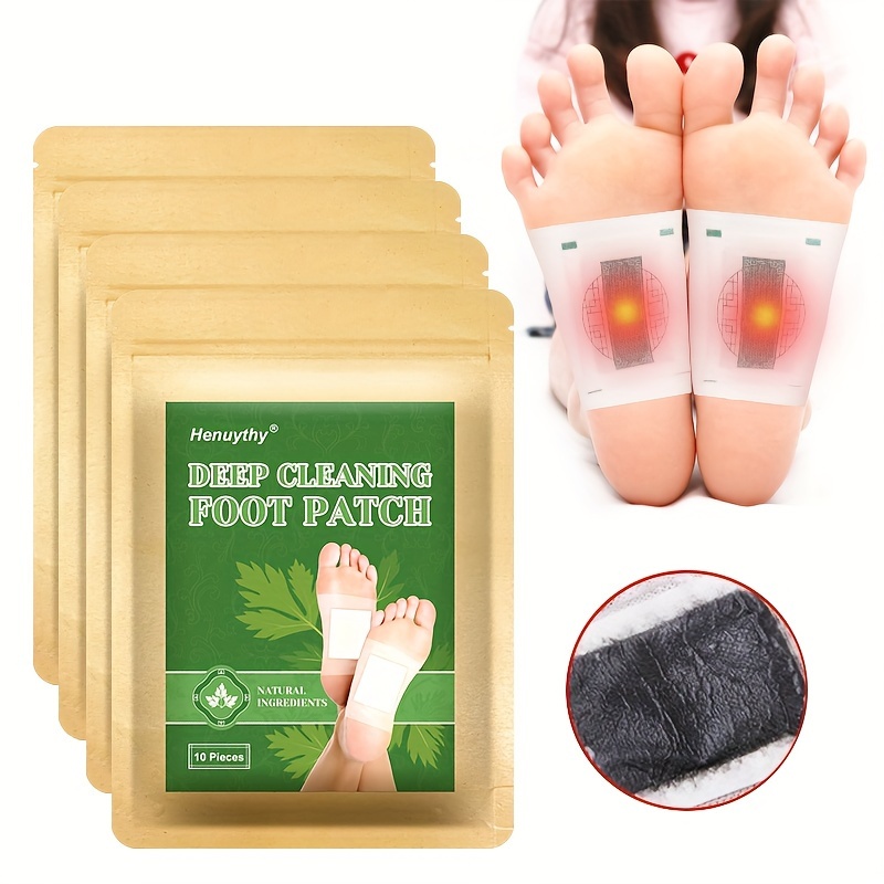 

40pcs/4bags Deep Cleaning Foot Patch With Herbal Extracts-healthy And Relaxation Starting From Every Morning