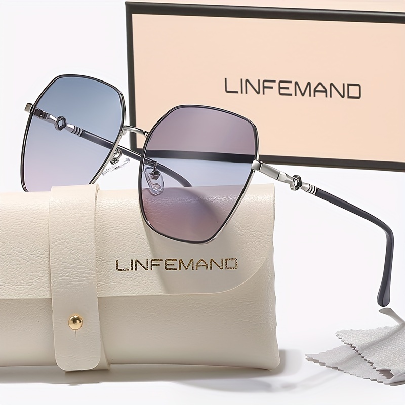 linfeman vintage metal frame with carved design anti glare shades for driving and festival gifts Product details 6
