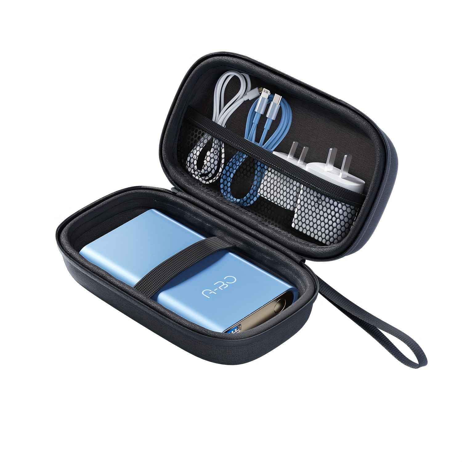 6pcs Set Travel Electronics Storage Bag with Cable Ties