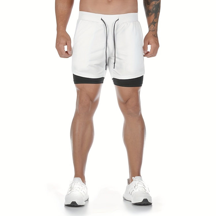 Men'S Running Shorts Designed to Hold a Phone, Suitable for Fitness Training, Sports, Marathons, And Casual Cycling
