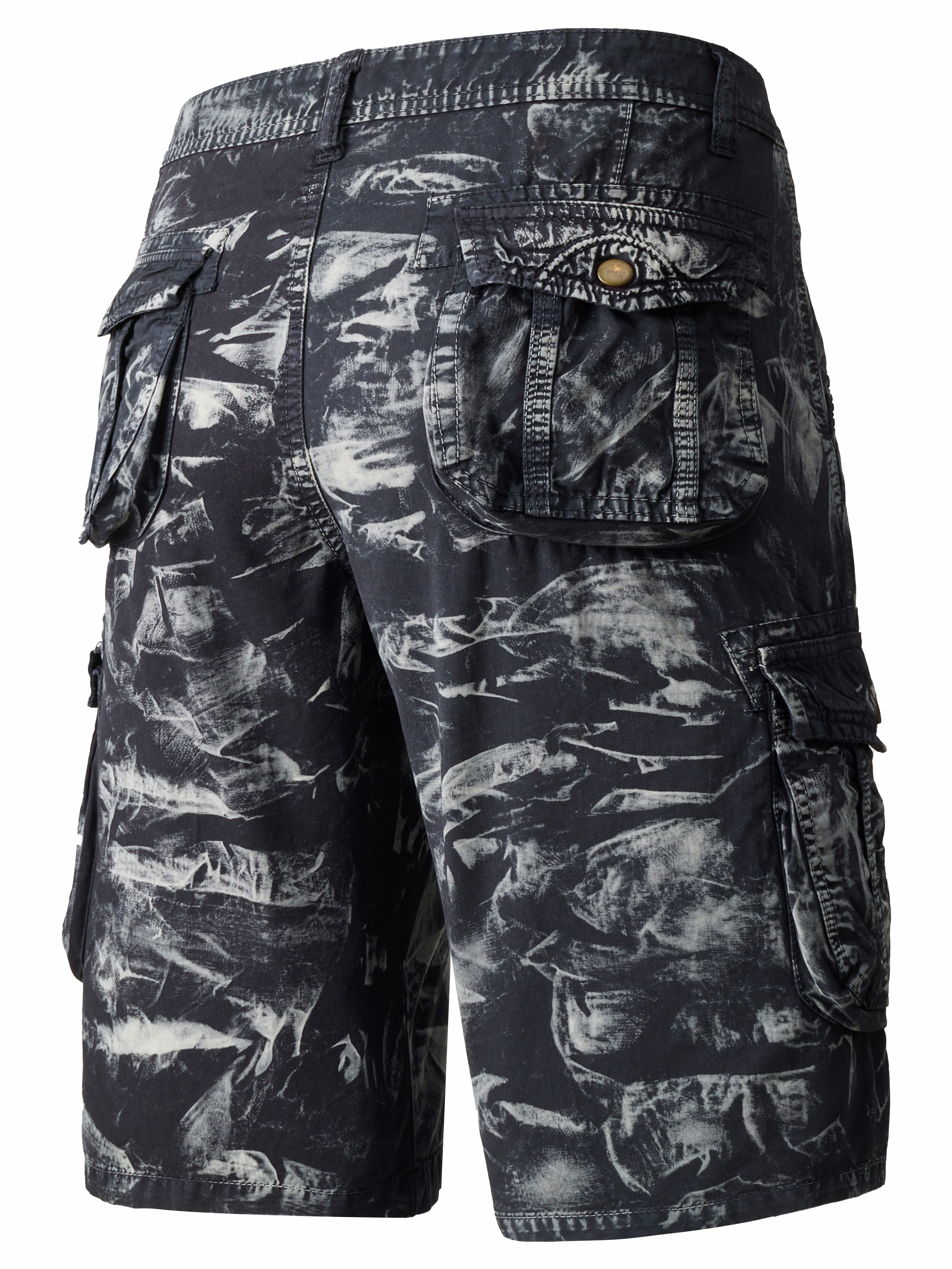 Trendy Cotton Comfy Men's Camo Cargo Shorts Pockets Summer - Temu