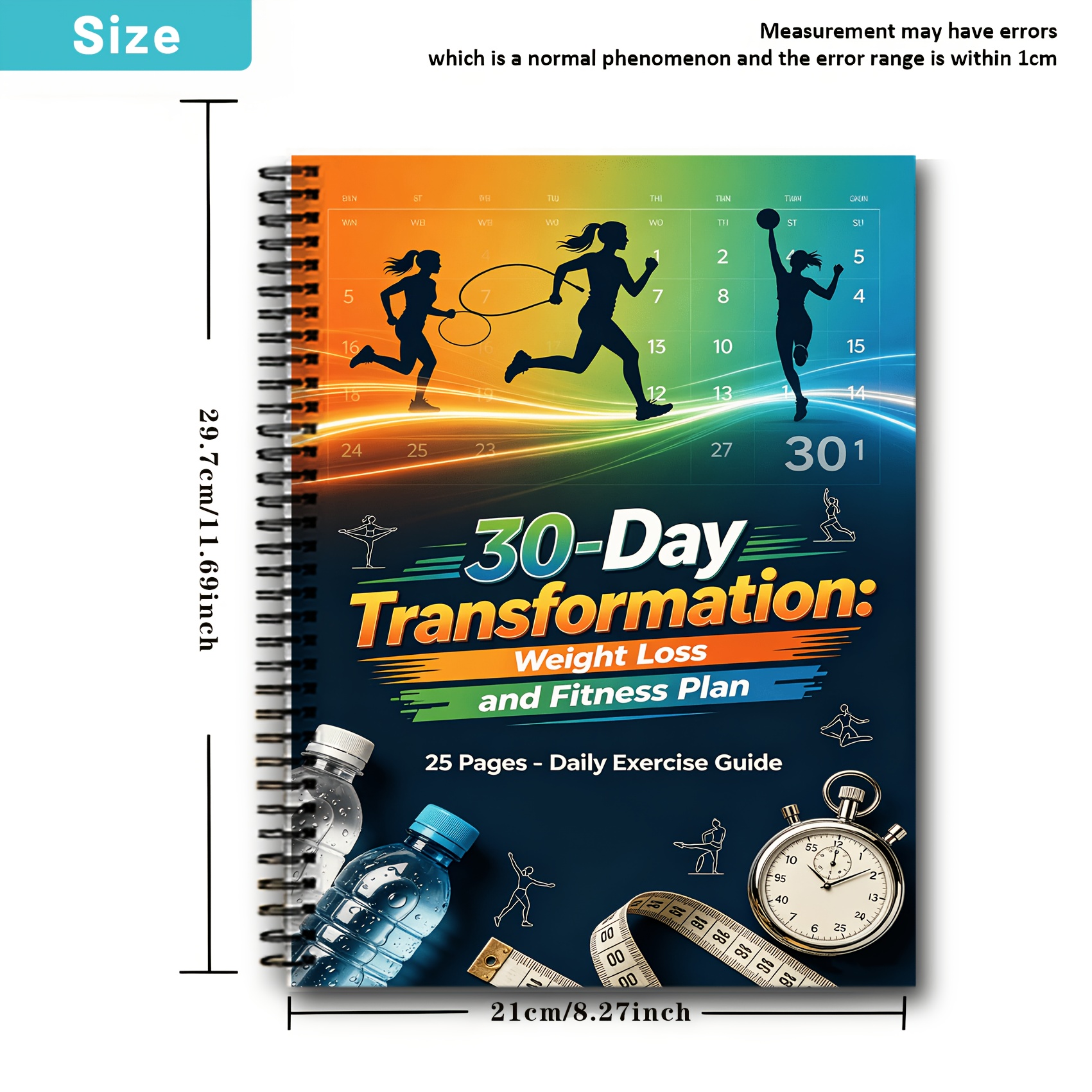 Image of 25-page 30-day Weight Loss And Fitness Guide, Featuring Daily Training Plans Illustrations, Combining Aerobic Fat Burning With Strength Training, Without Equipment. The Page You , Activating Your