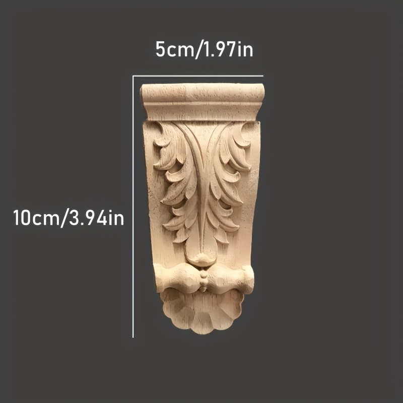 item picture 1pc small wooden column head decoration   beam support roman column ornament table wardrobe hat topper diy enthusiasts decorative wood plaque    