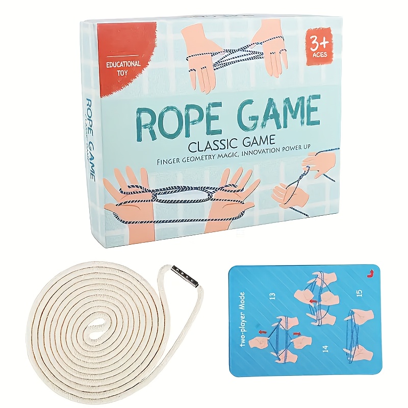 Image of Classic Rope Game - Finger And Coordination Development, Educational Toy For , Interactive Colorful Ropes, Ideal For Cognitive Skills Enhancement
