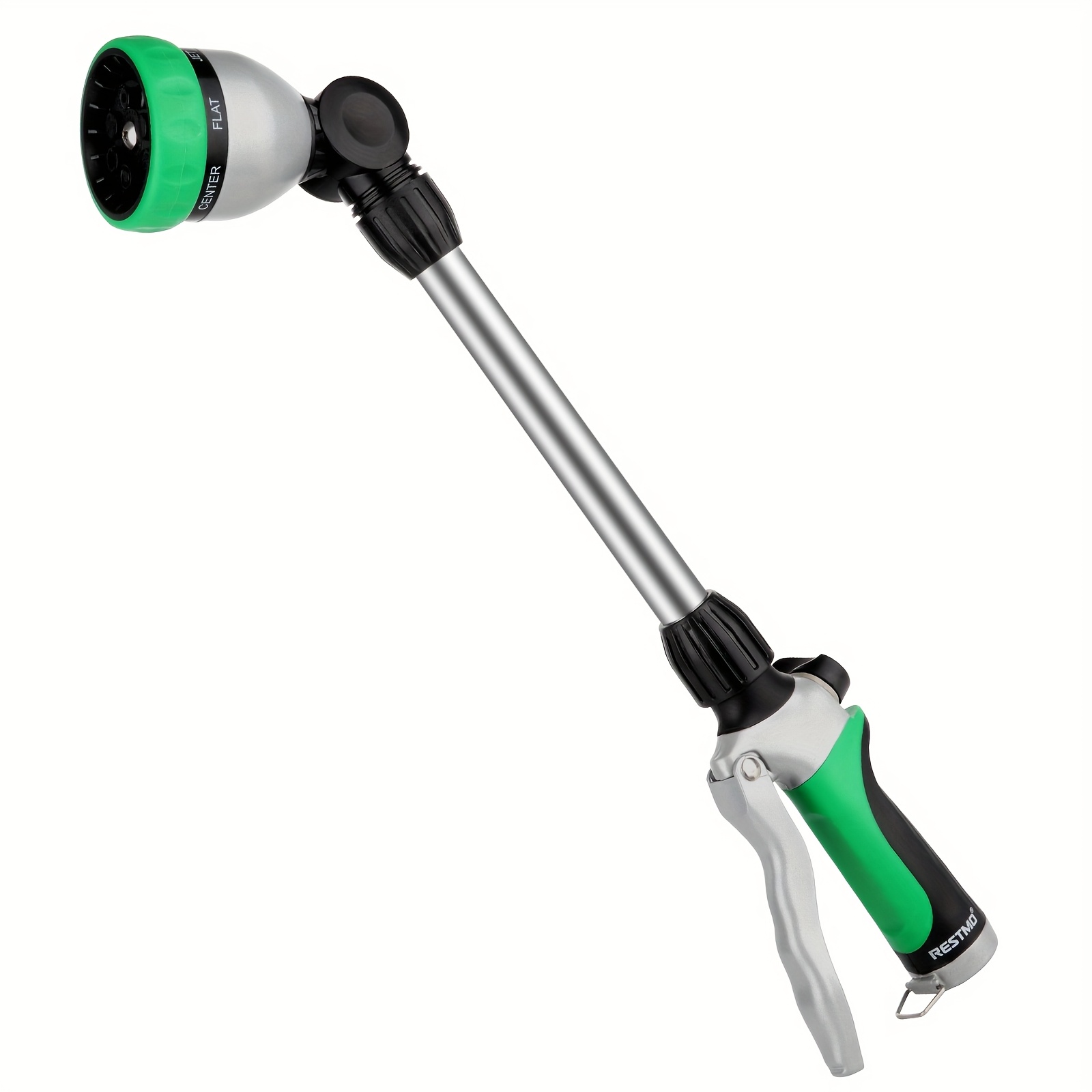 Image of A Watering Rod For Garden, A Garden Sprinkler With A Handle, Single-handed Operation, 7 Spray , Function, Suitable For Watering Rods For Hanging Flower Pots And Shrubs, 42cm Long.