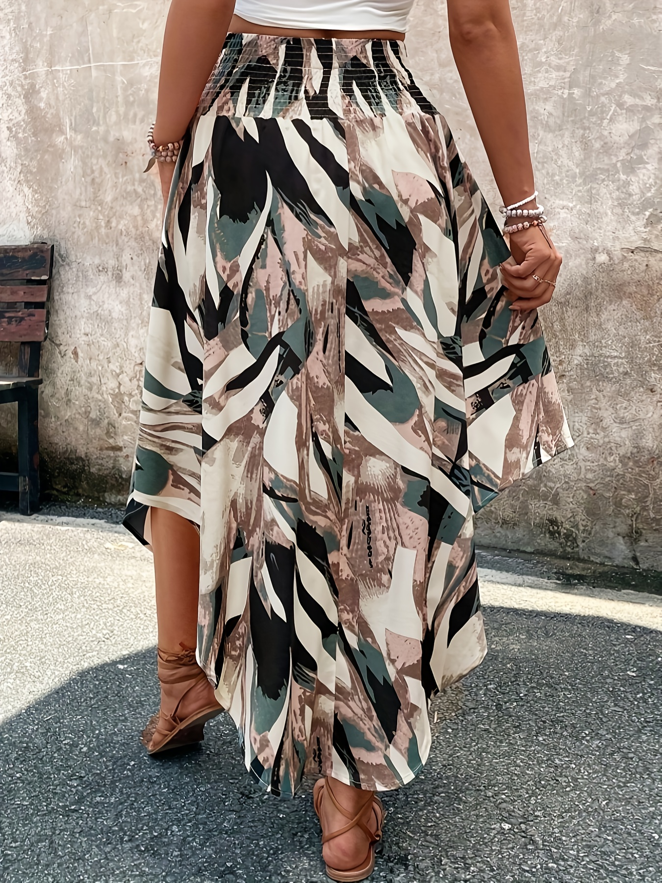 Maxi Skirt Camo A Line Skirt Camouflage Skirt Summer Savings