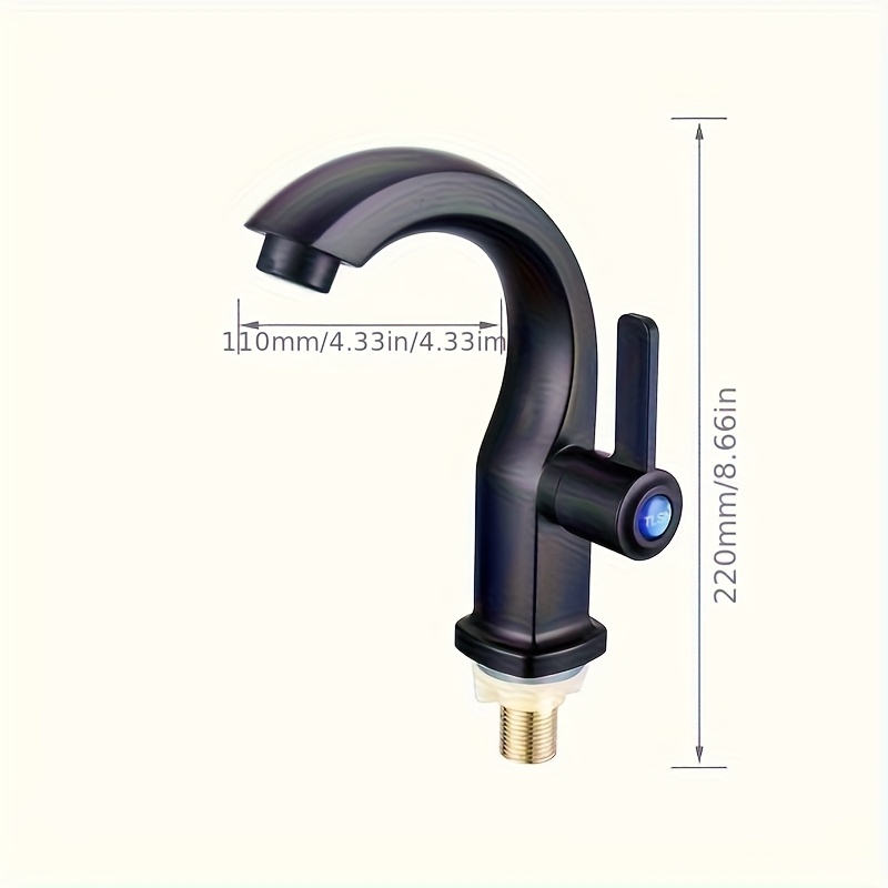 Modern Single Hole With Ceramic Valve, Polished Brushed Finish, Side Spray, No Electricity Needed, For Bathroom Sink, Hotel & Residential Use, Bathroom , Contemporary Style, , Durable Construction