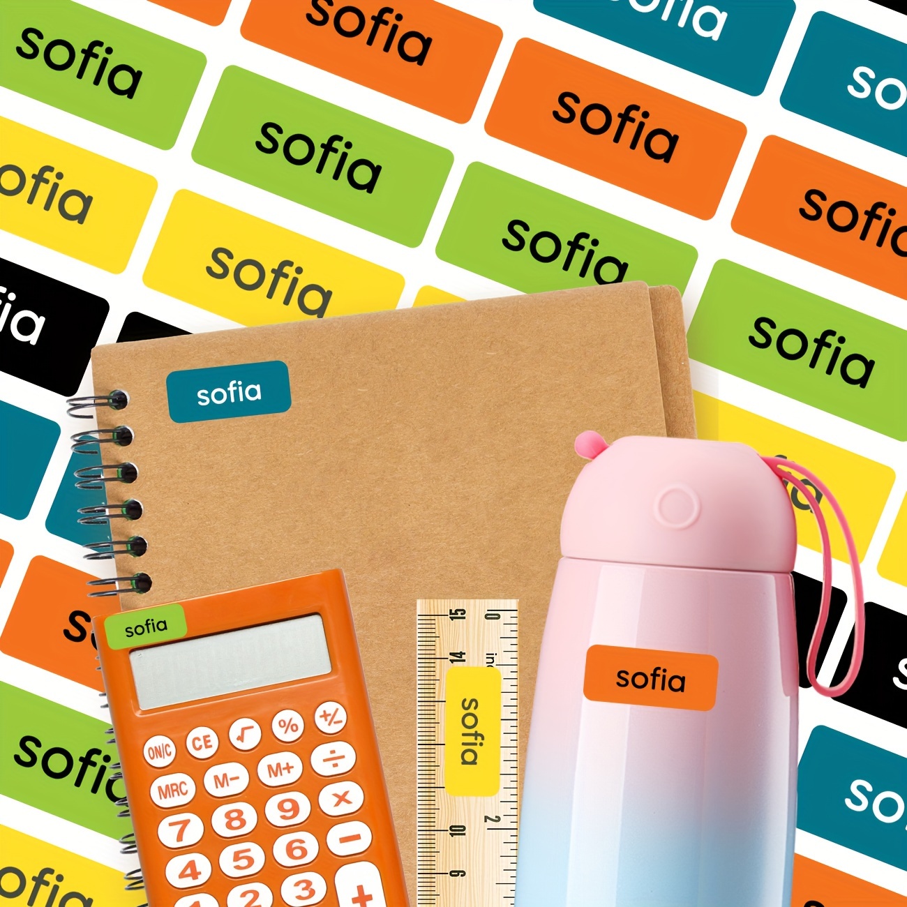 

Name Labels - 96pcs, Stickers For , Water Bottles, & School Supplies, Non-submersible Personalized