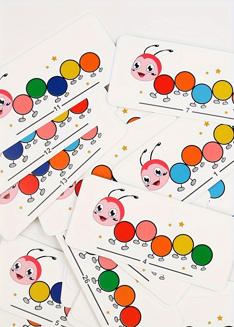 for CATERPILLAR Bead Maze Toy, Color Recognition Fine Motor Skills Focus Training for Boys and Girls - Christmas & Birthday Gift